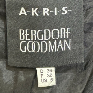 Akris Bergdorf Goodman 100% Silk Black Blazer Jacket Size 6