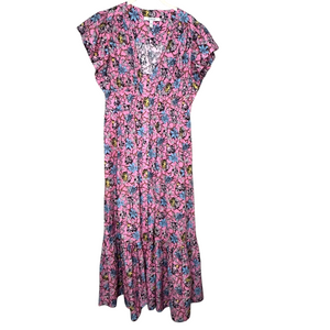 Derek Lam 10 Crosby Dress Size 6 Greta Pink Flutter Sleeve Button Down