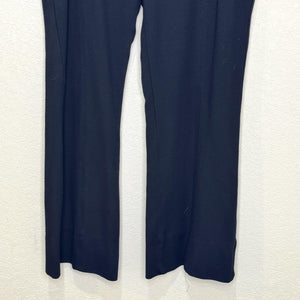 ME+EM Pants Womens 12 Black Side Zip High Rise Straight Pintuck Crease AW22T300