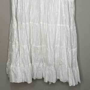 Karen Kane Maxi Skirt Size 2X White The Sunset Embroidered Lined NEW $116