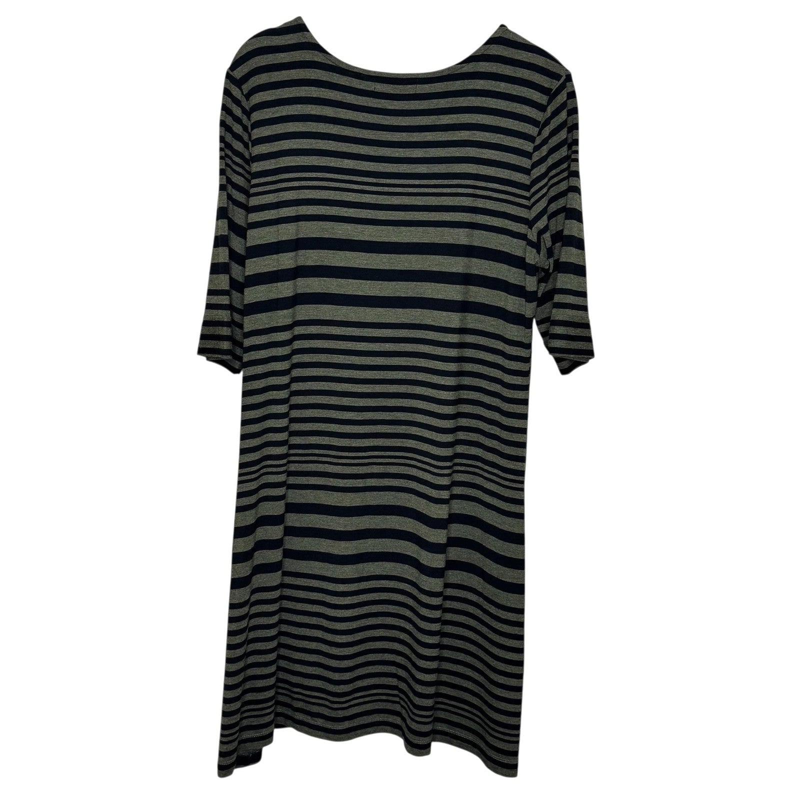 Habitat Dress Womens Small Shirt Dress Striped Knit Stretch Casual