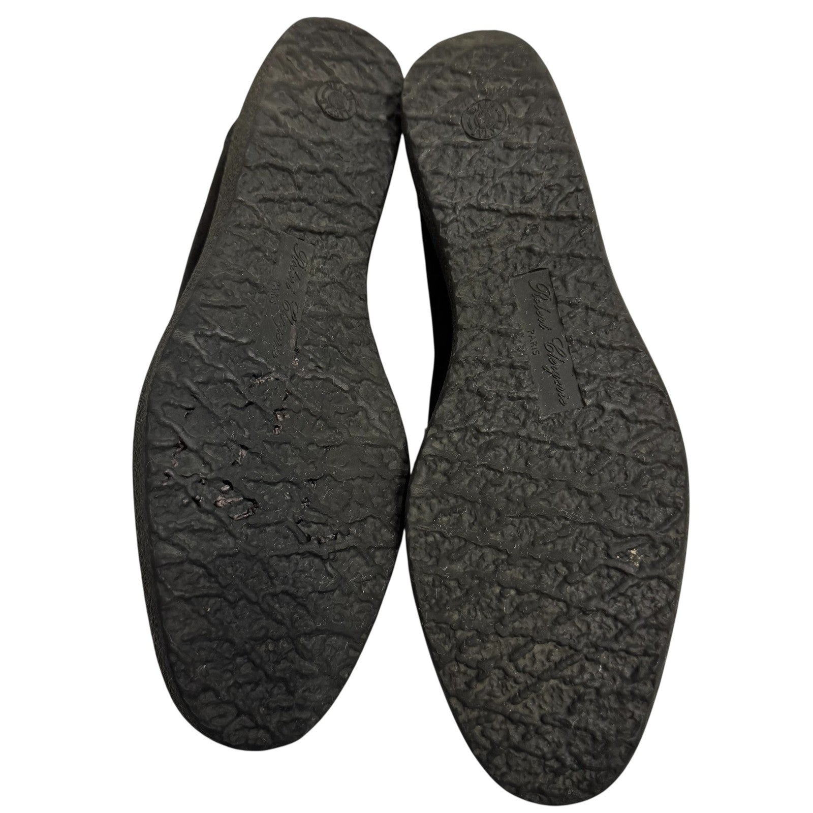 Robert Clergerie Shoes Womens Size 8.5 Black Suede Loafer Made in France Elegant