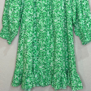 Tuckernuck RIXO London Green Meadow Ditsy Azalea Smocked Mini Dress Size XS