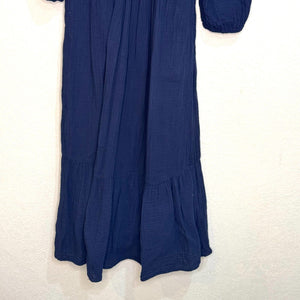 Xirena Blue 100% Cotton Gia Midi Dress Size XS $297