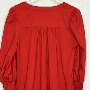 Tuckernuck Pomander Place Dress Womens XS V Neck Long Sleeve Tiered Ruffle Boho