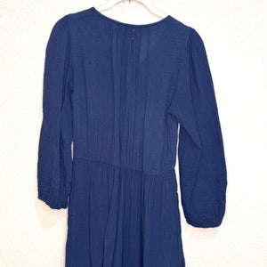 Xirena Blue 100% Cotton Gia Midi Dress Size XS $297