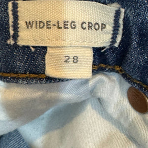 Madewell Wide-Leg Crop Jeans in Frida Wash Size 28