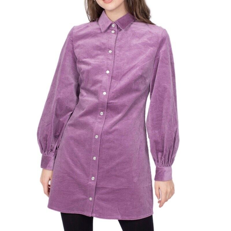 SAMSOE SAMSOE Purple Jasper Corduroy Mini Dress Size Small