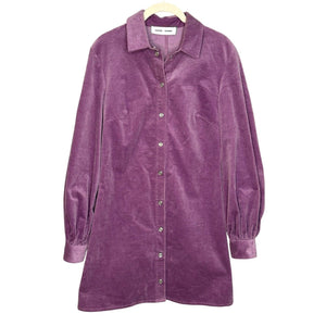 SAMSOE SAMSOE Purple Jasper Corduroy Mini Dress Size Small