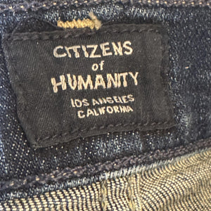 Citizens of Humanity Emerson Jeans Womens 27 Blue Slim Boyfriend Distressed USA
