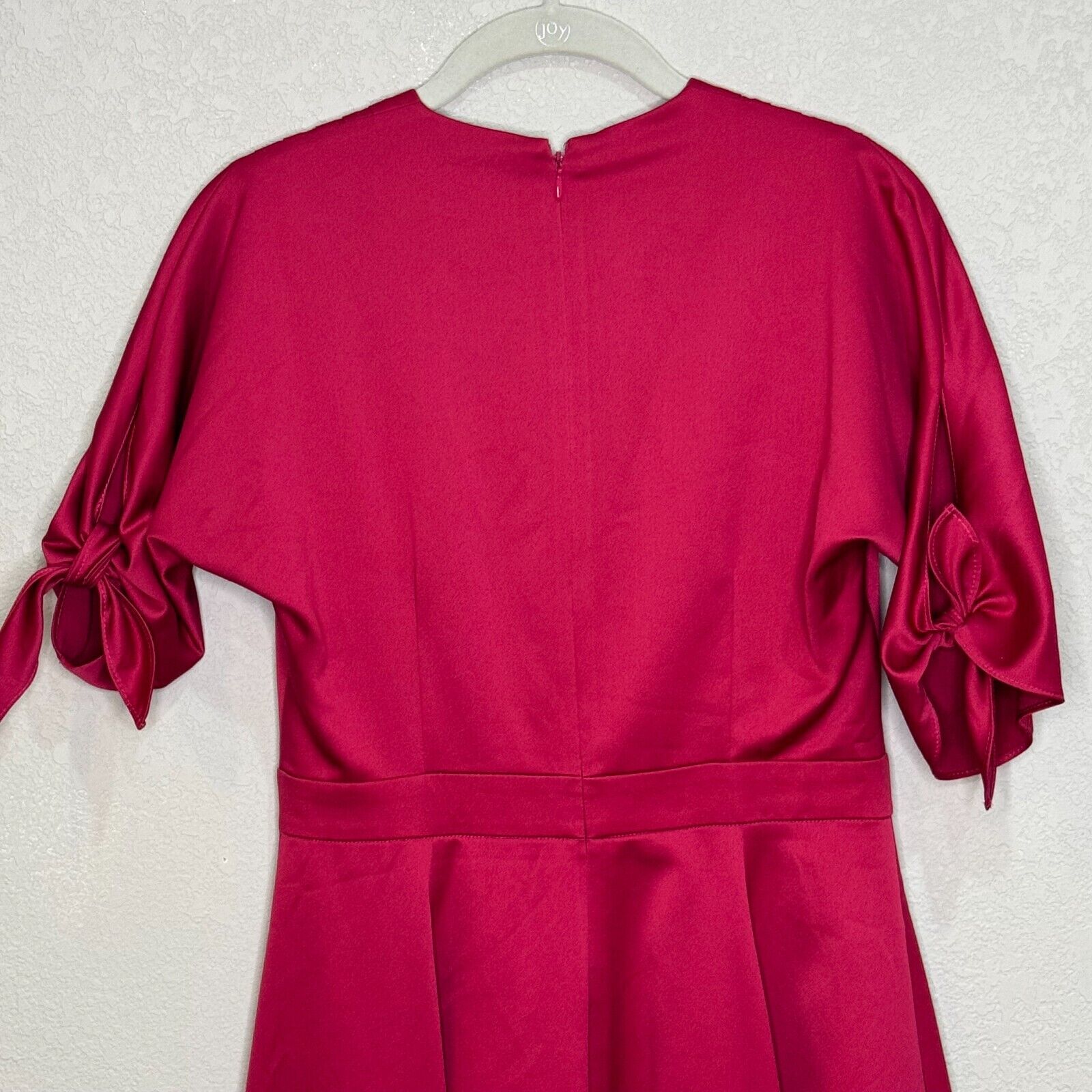 Gal Meets Glam Pink Debbie Butter Satin Fit & Flare Dress Size 4