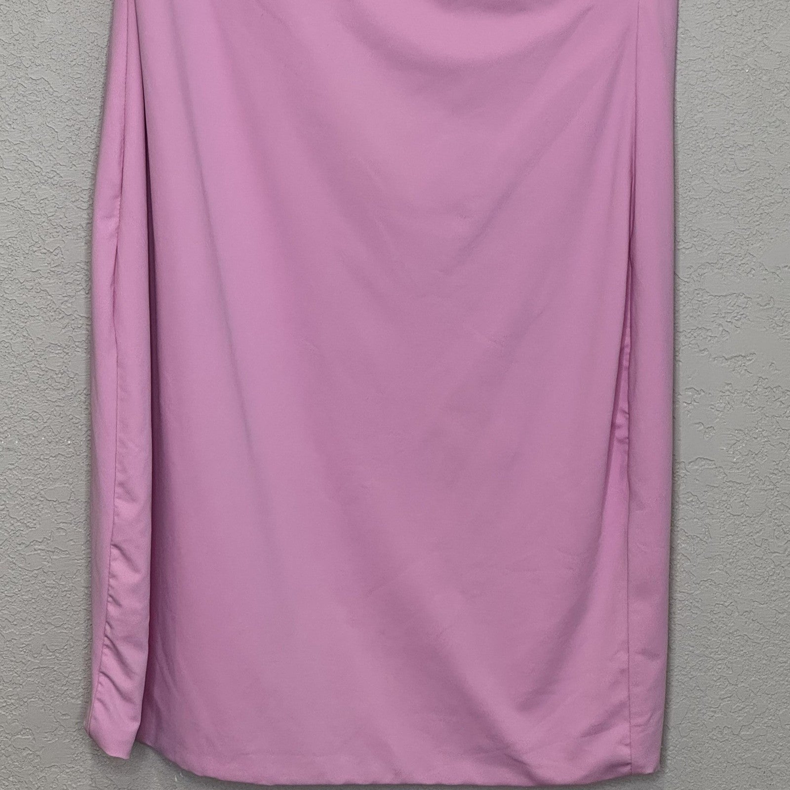 Meshki Dress Womens Small Pink One Shoulder Ruched Mini Asymmetrical Party