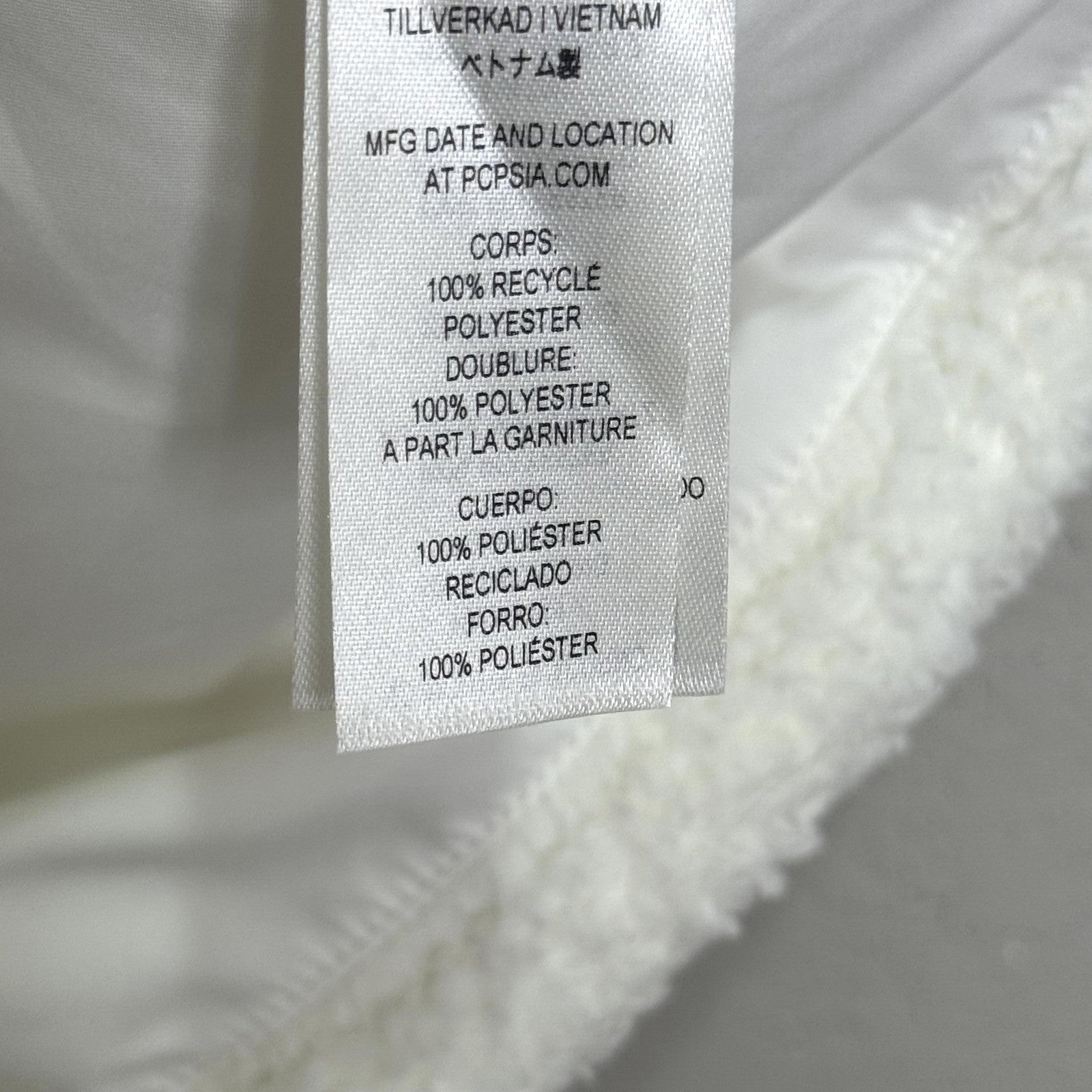Patagonia Vest Womens Medium White Full Zip Fleece Sherpa Retro Pile 25216FA21