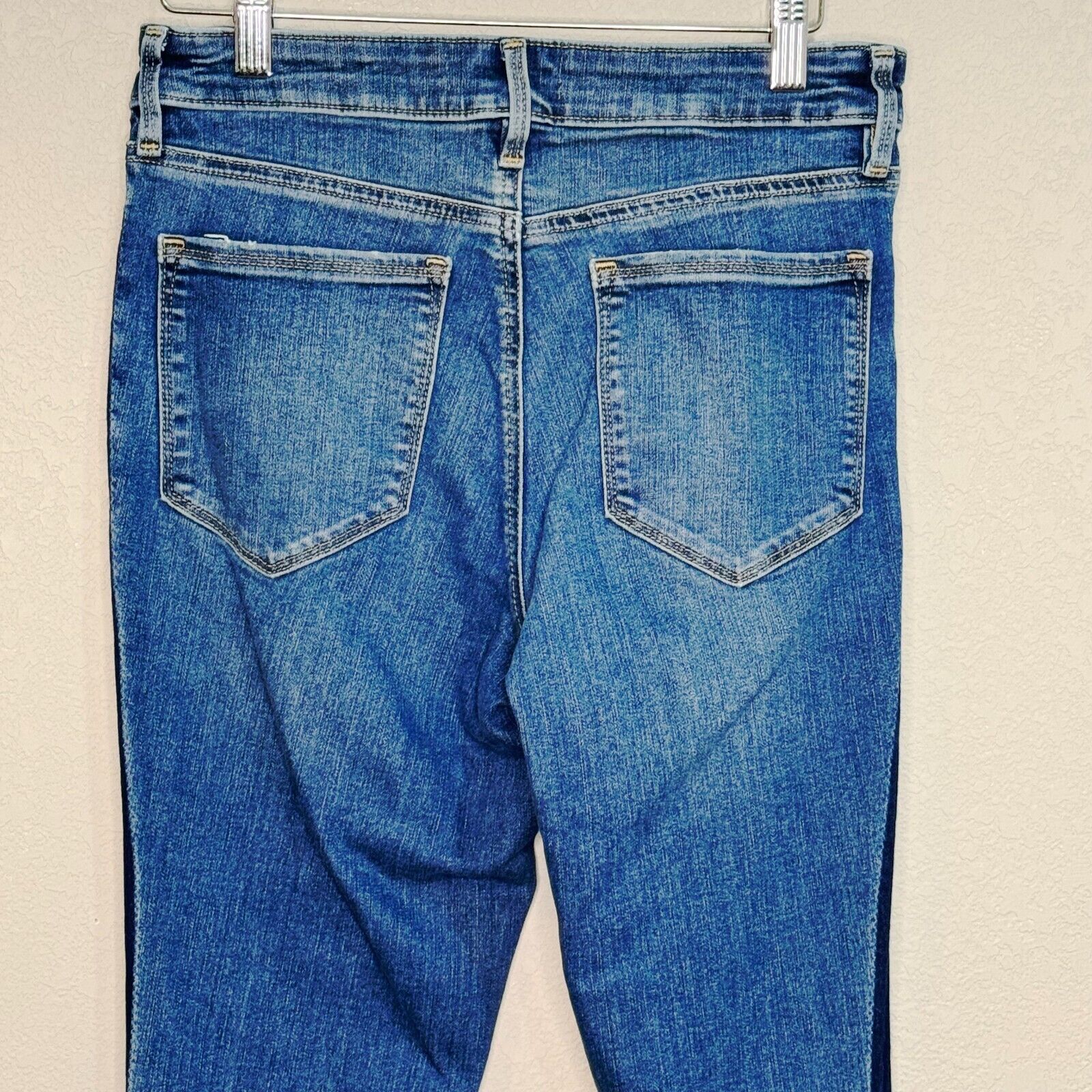 Athleta Sculptek Blue Indigo Tuxedo Jeans Size 4