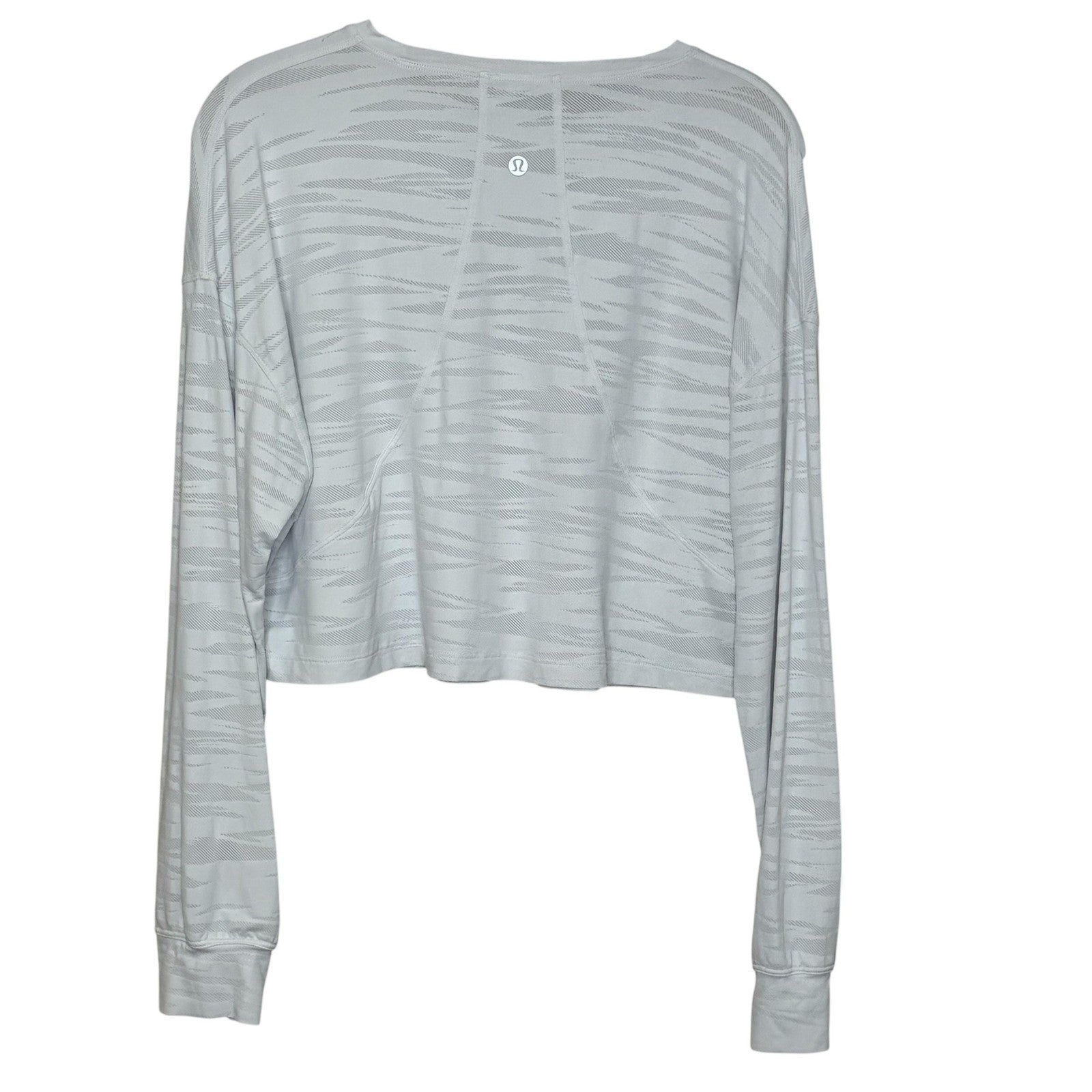 Lululemon Pullover Womens 6 Swiftly Tech Long Sleeve Crop Tiger Wave Lightweight