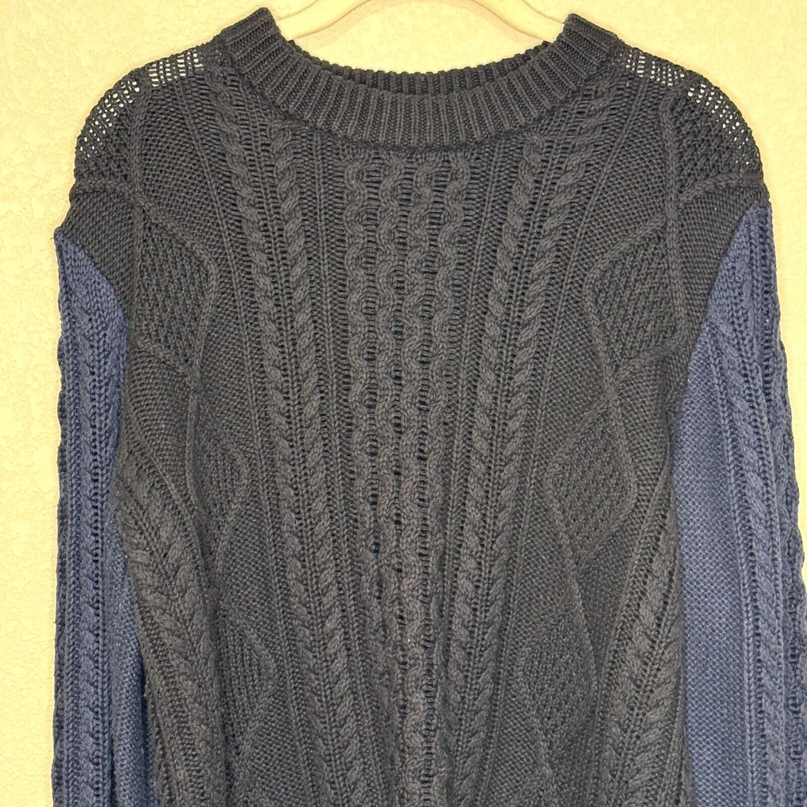 JW Anderson x Uniqlo Sweater Mens Size Small Fisherman Cable Wool Blend Sweater