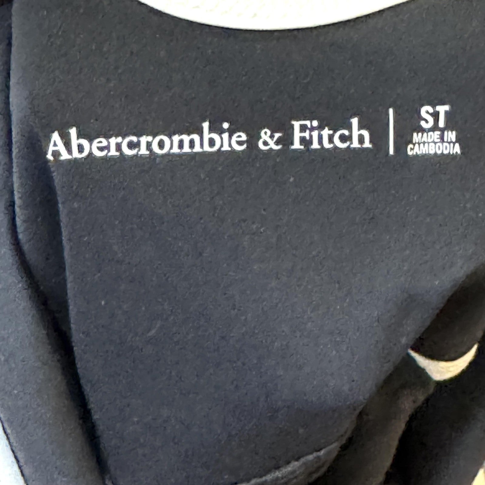 Abercrombie & Fitch Dress Womens Small Black White Trim Cutout Fit Flare NWT