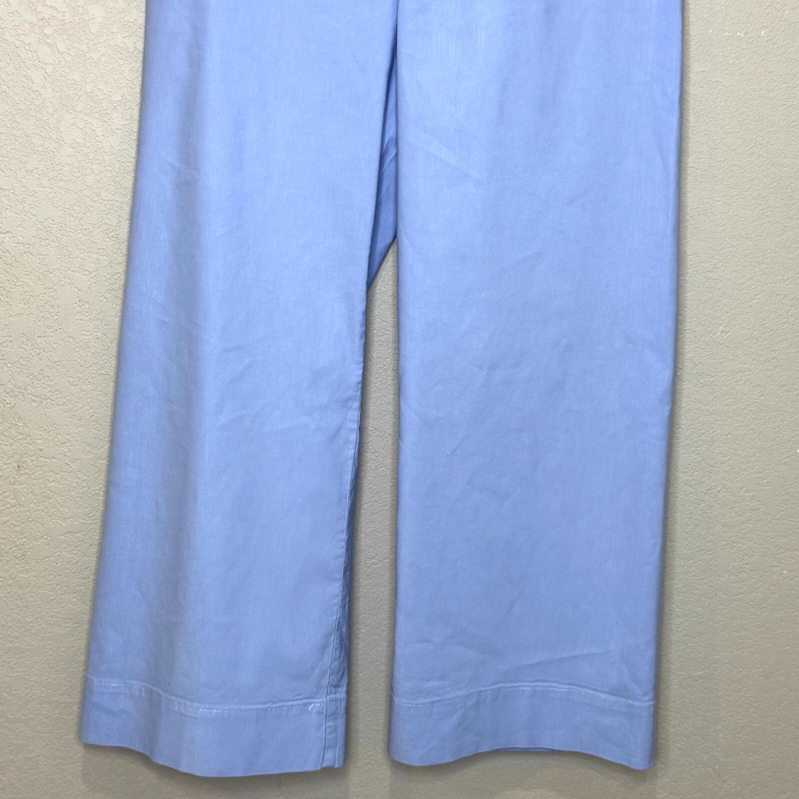 Anthropologie Colette Pants Size 29 Sky Blue Wide Leg Cropped Ankle