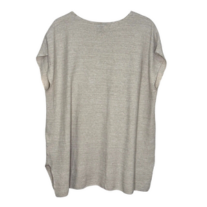 Eileen Fisher Organic Linen Sweater Top Size Small Beige Tan Lightweight