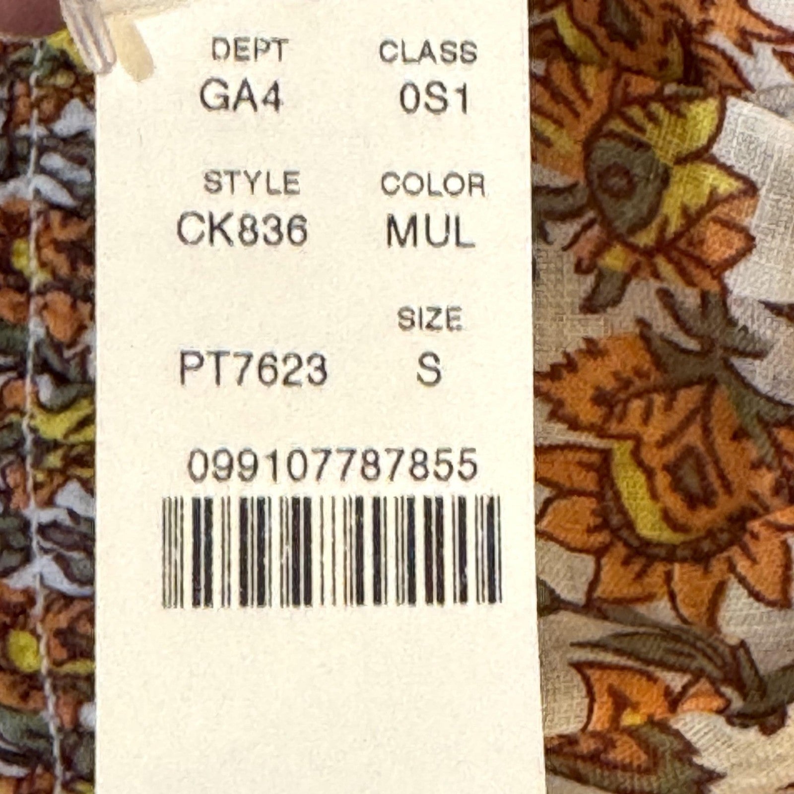 J.Crew Dress Womens Small Multi Floral Smocked Strapless Convertible Midi CK836