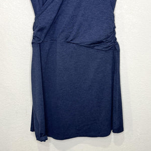 Patagonia Dress Womens Large Blue Nena Wrap Tank Sleeveless Summer Travel Lined
