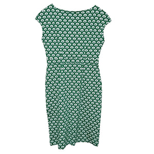 Boden Florrie Floral Jersey Dress Size US 8 L Green Tambourine Foliage Geo NEW