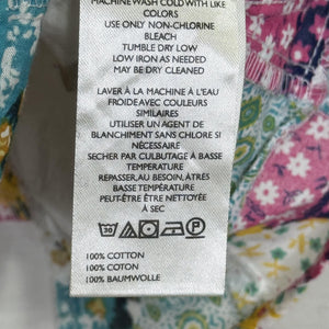Anthropologie Pilcro Top Small Patchwork Button Front Boho Floral Quilt Tank
