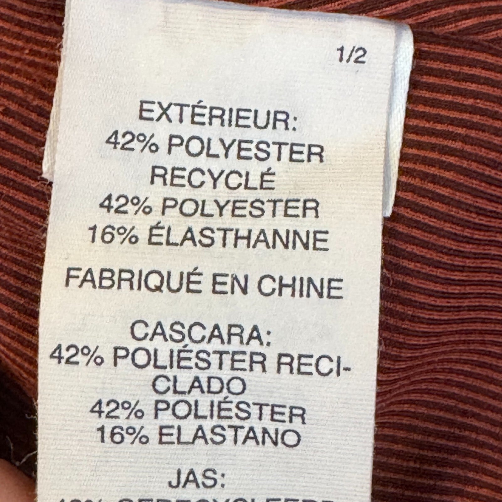 VUORI Clean Elevation Leggings Womens Size Small Ribbed Terracotta