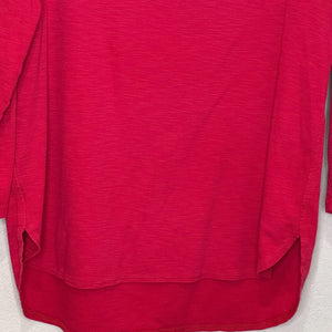 Tommy Bahama Ashby Isle T-Shirt Top Women Size Medium Red Coastal 3/4 Sleeve