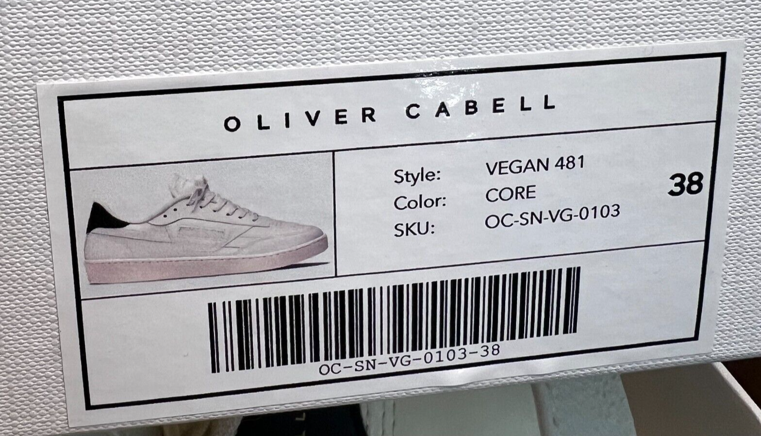 Oliver Cabell NEW Vegan Leather 481 Sneakers in Core Size 38 Approx US 7.5 