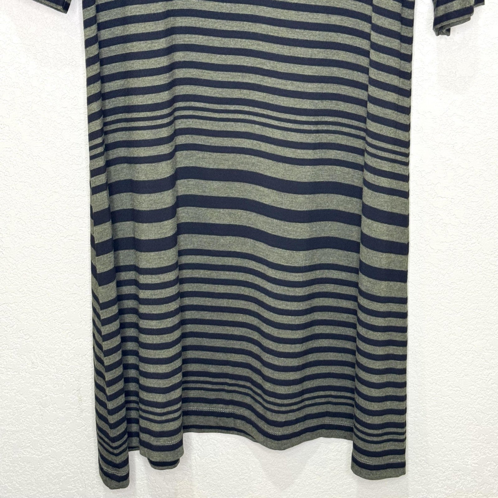 Habitat Dress Womens Small Shirt Dress Striped Knit Stretch Casual