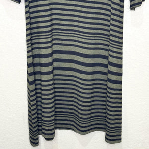 Habitat Dress Womens Small Shirt Dress Striped Knit Stretch Casual