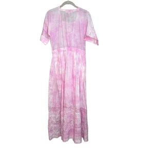 LoveShackFancy NEW Edie Cotton Maxi Crochet Dress Island Pink Size Small $315