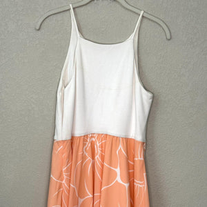 Hutch Anthropologie Peachy Floral Hi-Lo Sleeveless Dress Size Small