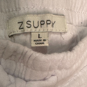 Z SUPPLY White Bondi Cotton Gauze Pants Size Large