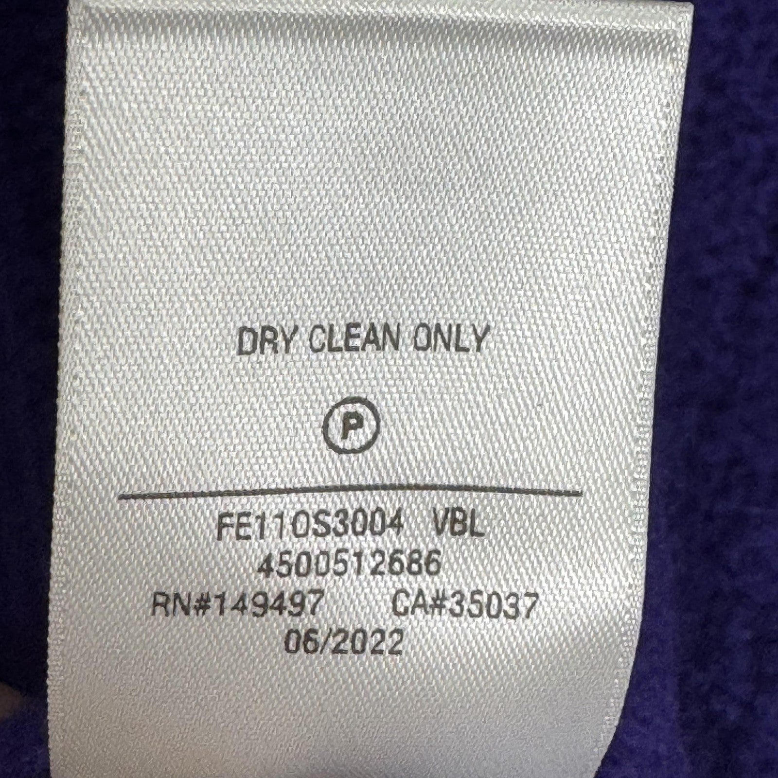 Favorite Daughter Sweater Womens Medium Purple Cable Merino Cashmere Crewneck