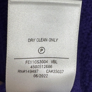 Favorite Daughter Sweater Womens Medium Purple Cable Merino Cashmere Crewneck