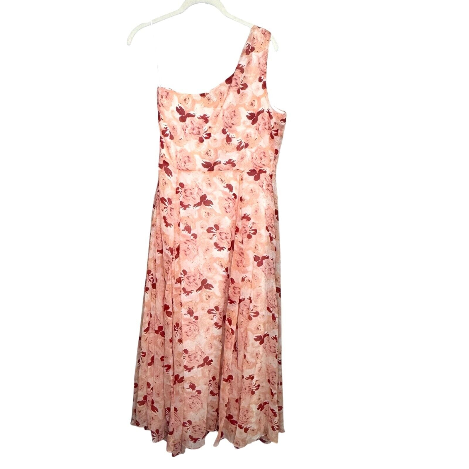 LIKELY Dress Size 8 Benji Pink Floral One Shoulder NEW $278