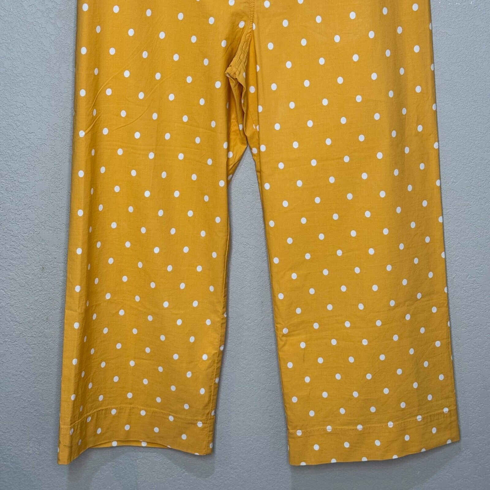 Anthropologie Maeve Colette Pants Size 32 NEW Yellow Gold Polka Dot