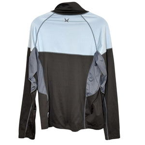 Kari Traa Jacket Womens Medium Light Blue Gray Full Zip Athletic Running 622174
