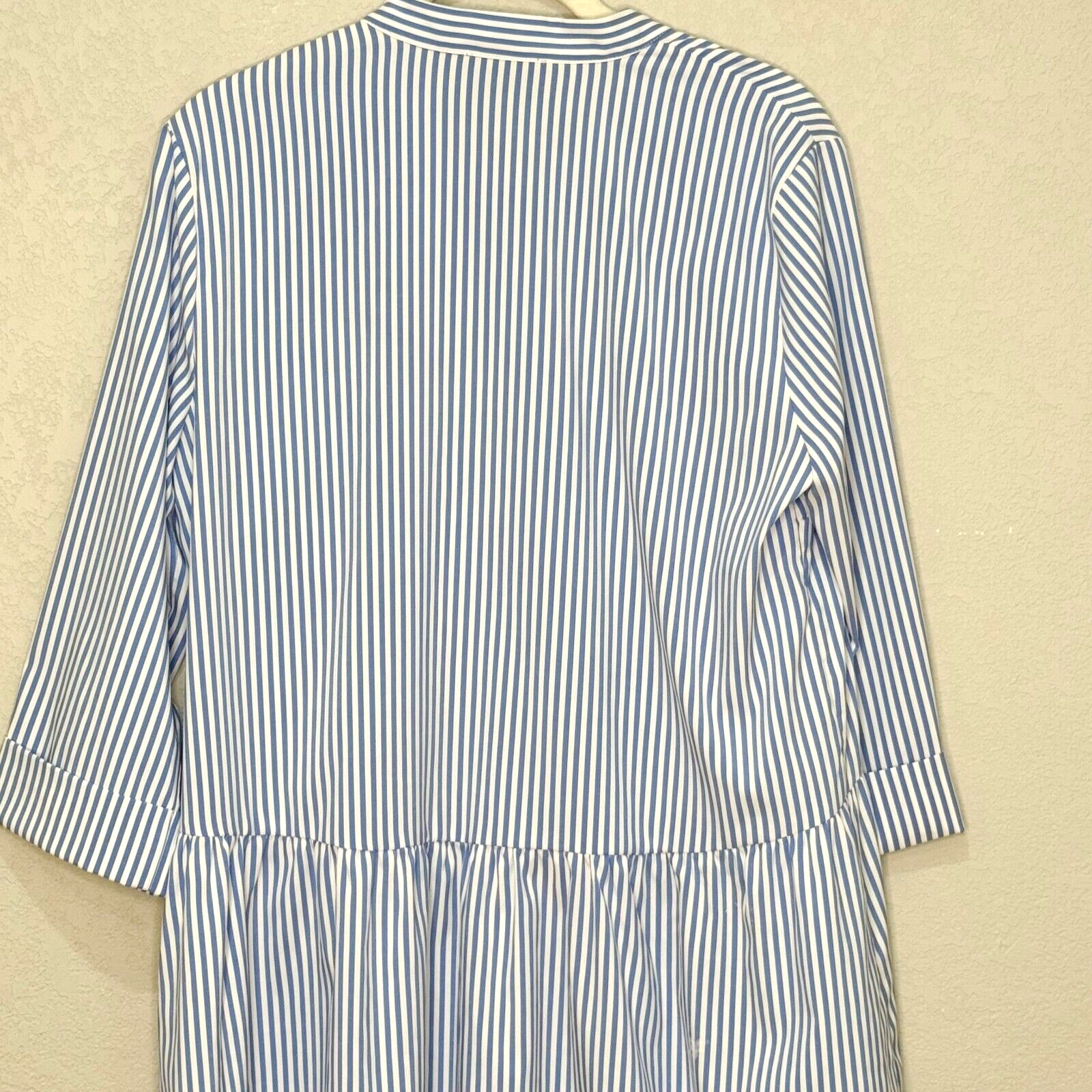 Tuckernuck Striped Mini Dress Size Small Blue White Polyester