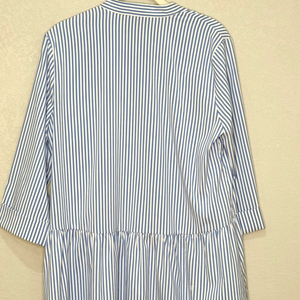 Tuckernuck Striped Mini Dress Size Small Blue White Polyester