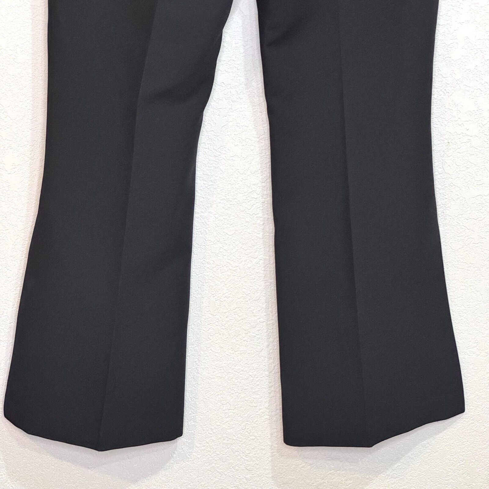 Milly NEW Black KJ Side-Slit Cropped Cady Pants Size 8 $299