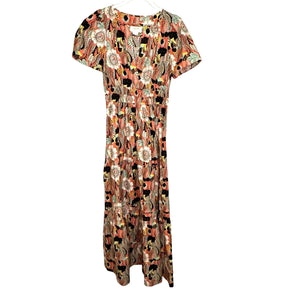 Anthropolgie Maeve Botanic Garden Floral Somerset Dress Size XXS