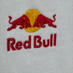 Red Bull Polo Shirt Size Large Womens White 100% Cotton Embroidered NEW