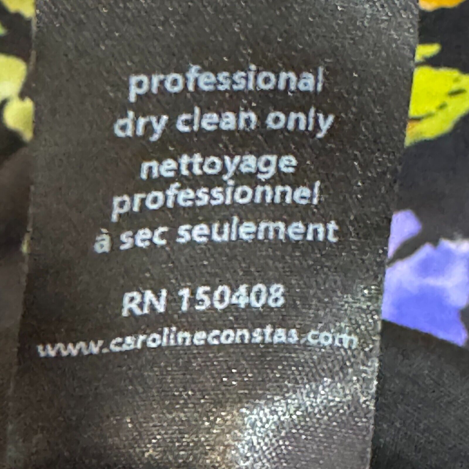 Caroline Constas Calla Mini Dress Size Small NEW Purple Yellow Noir Pryel Floral