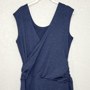 Patagonia Dress Womens Large Blue Nena Wrap Tank Sleeveless Summer Travel Lined
