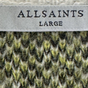 AllSaints Diamond Intarsia Hove Sleeveless Pullover Sweater Vest Size Large $154