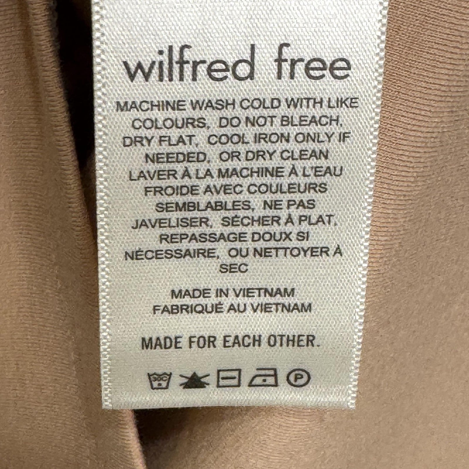 Wilfred Free Dress Womens Small Soft Pink Fitted T Shirt Mini Short Sleeve
