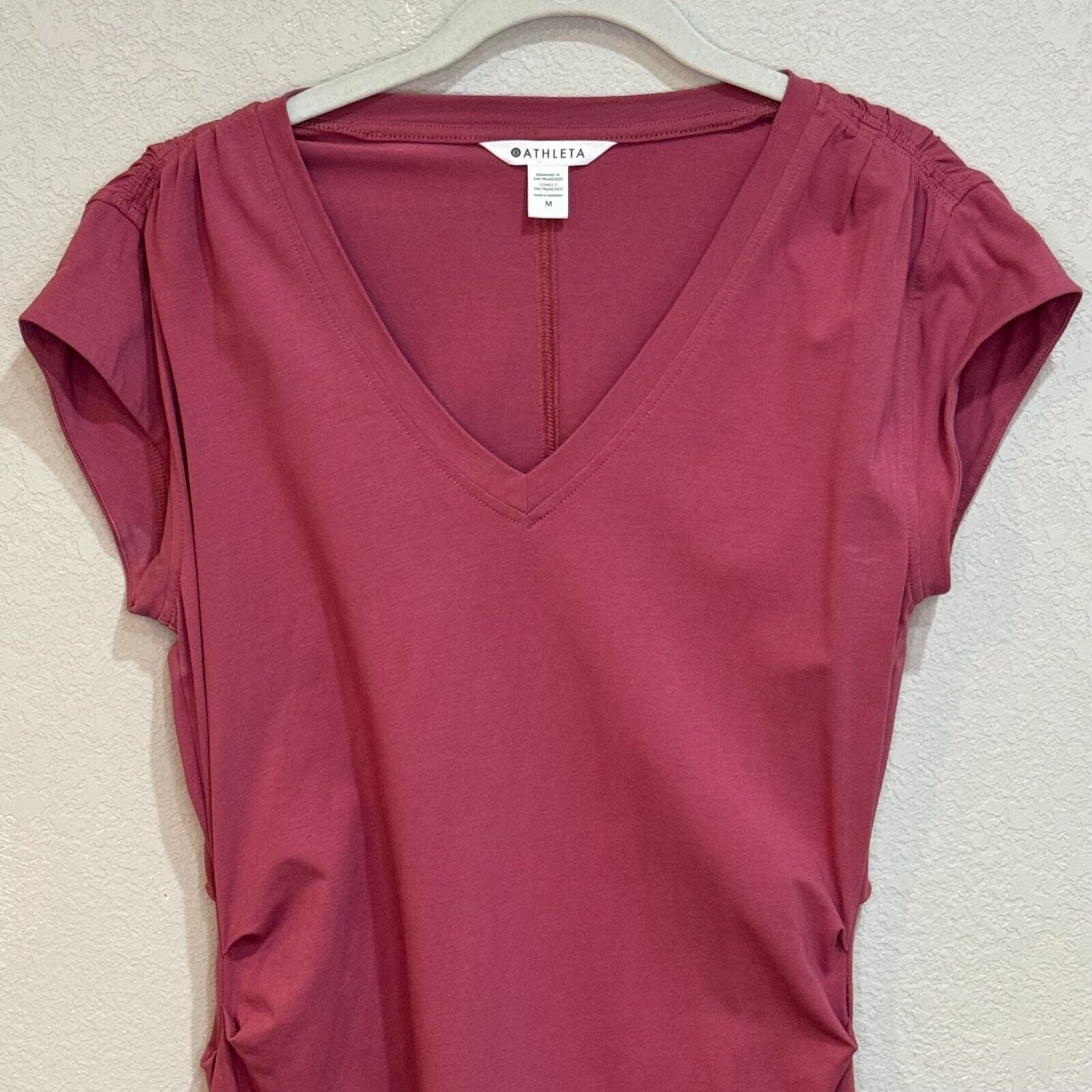 Athleta Berry Rose Effortless Tee Dress 613933 Size Medium